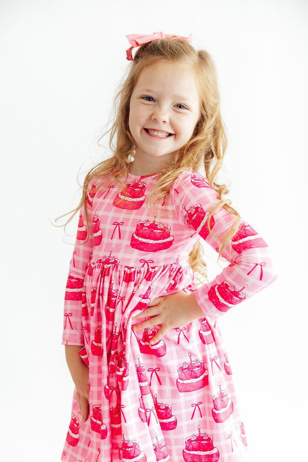 Make a Wish L/S Pocket Twirl Dress-Mila & Rose ®