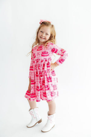 Make a Wish L/S Pocket Twirl Dress-Mila & Rose ®