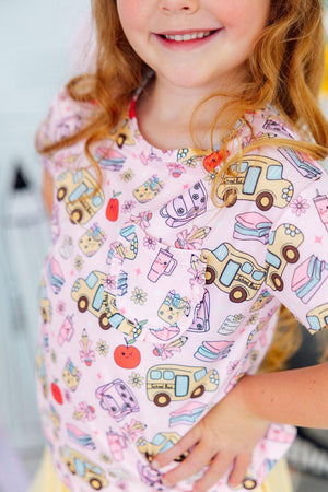 Playground Princess Ruffle Pocket Tee-Mila & Rose ®