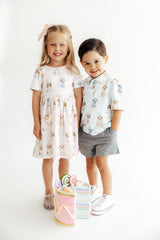 Party Pups S/S Pocket Twirl Dress-Mila & Rose ®