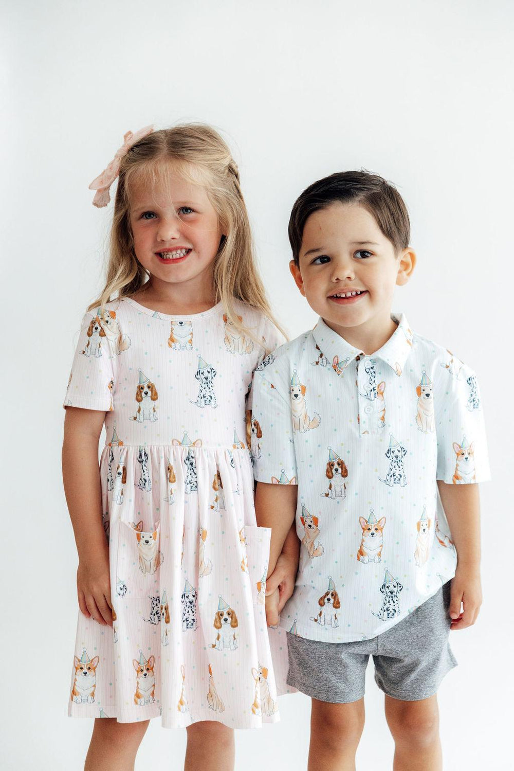 Party Pups S/S Pocket Twirl Dress-Mila & Rose ®