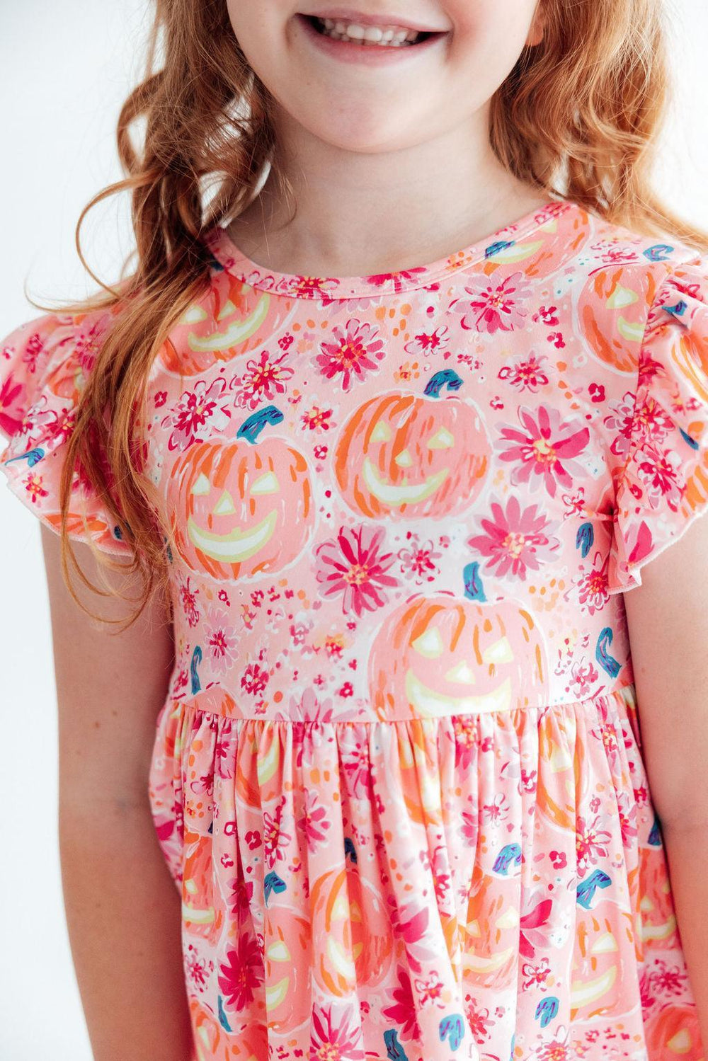 Spooktacular Flutter Sleeve Twirl Dress-Mila & Rose ®