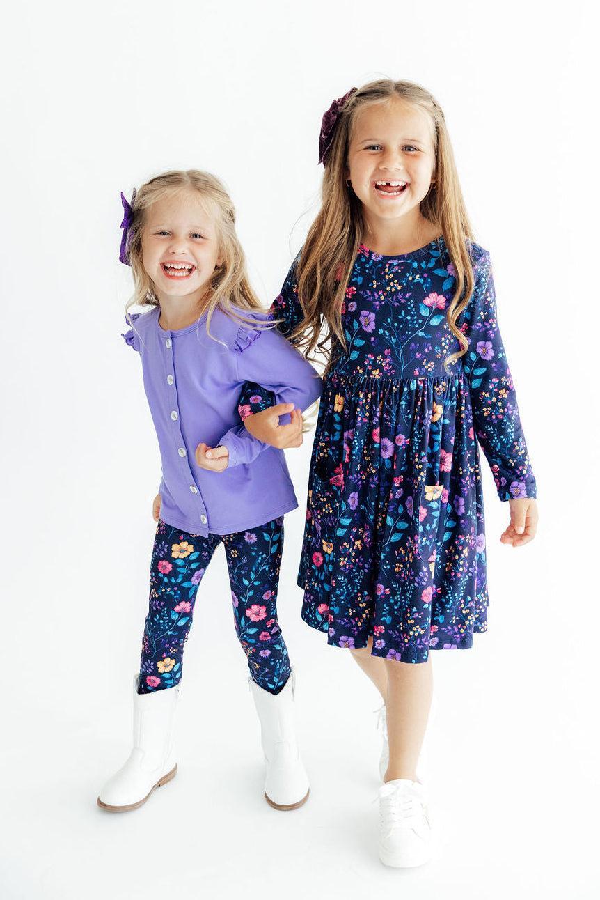 Botanical Beauty L/S Pocket Twirl Dress-Mila & Rose ®