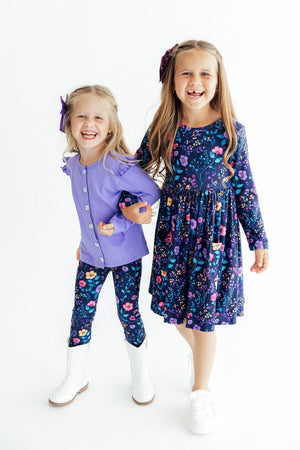 Botanical Beauty L/S Pocket Twirl Dress-Mila & Rose ®