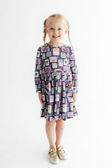 Trick or Treat L/S Pocket Twirl Dress-Mila & Rose ®