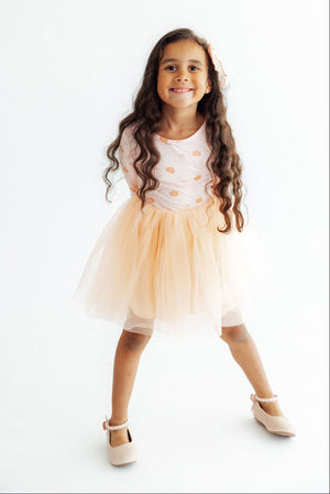 Gingham Pumpkins L/S Tutu Dress-Mila & Rose ®
