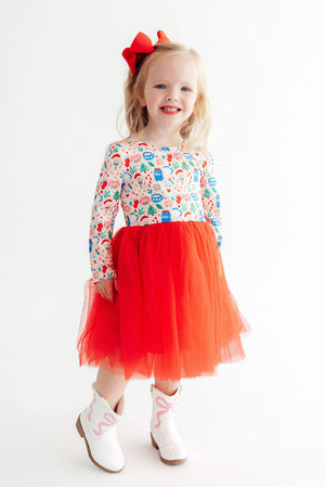 Oh Snap! L/S Tutu Dress-Mila & Rose ®