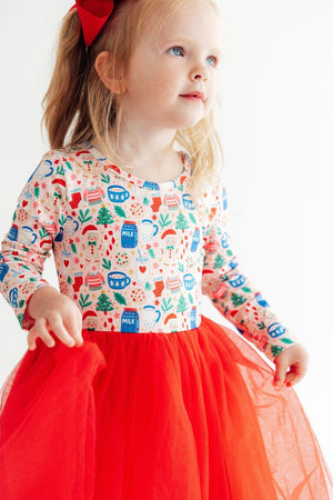 Oh Snap! L/S Tutu Dress-Mila & Rose ®