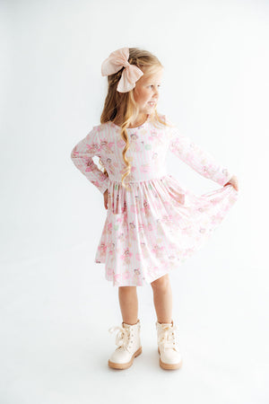 Pawsitively Spooky L/S Pocket Twirl Dress-Mila & Rose ®