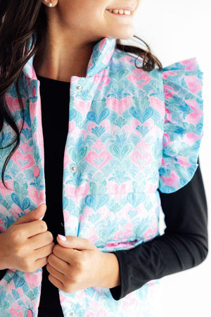 Happy Hearts Puffer Vest-Mila & Rose ®