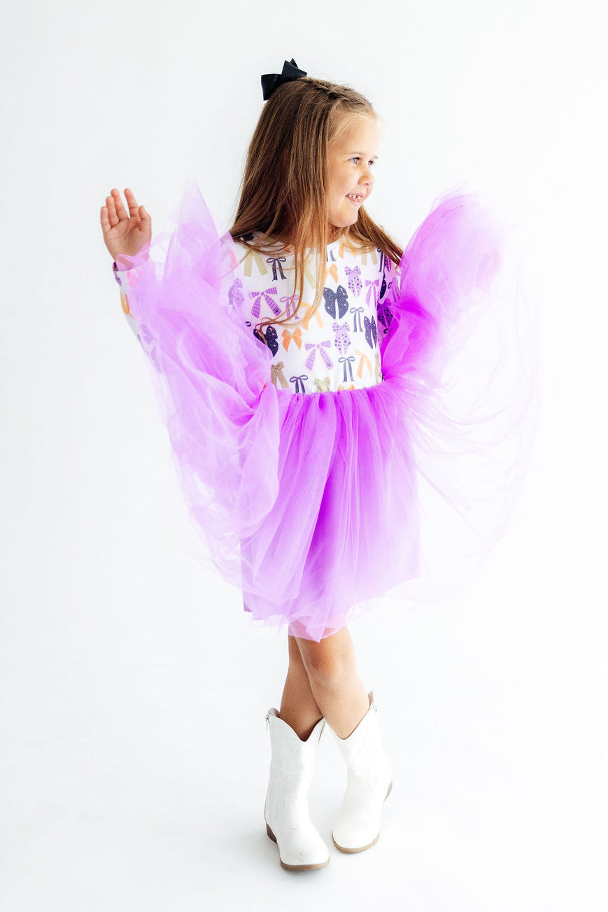 Tied with a Boo L/S Tutu Dress-Mila & Rose ®