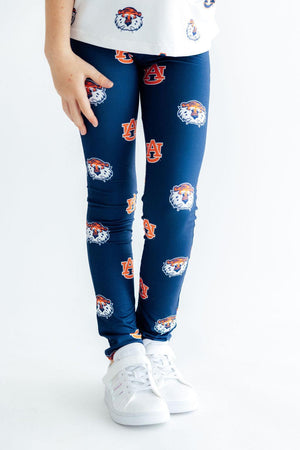 Auburn Blue Aubie Leggings-Mila & Rose ®