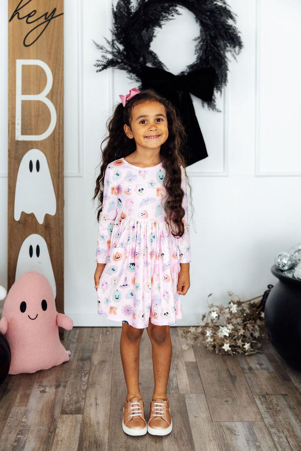 Sugar Rush L/S Pocket Twirl Dress-Mila & Rose ®