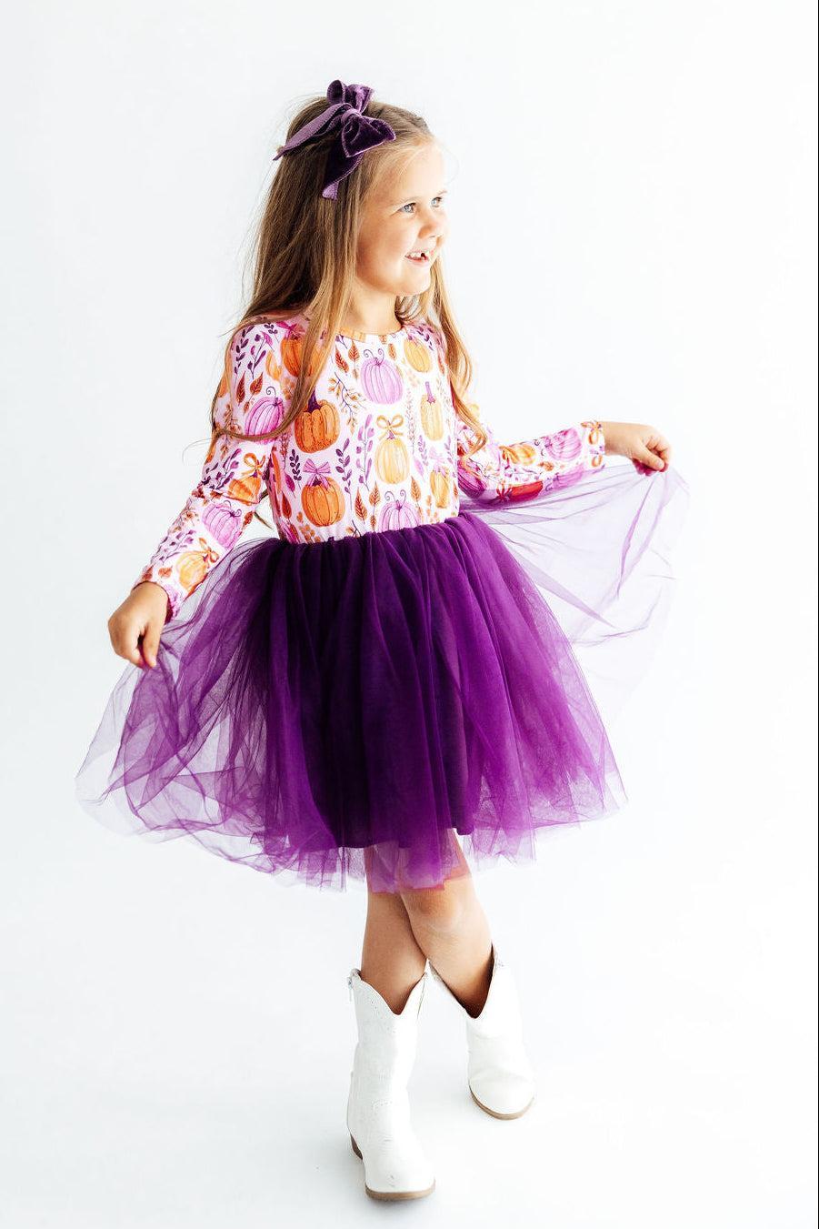 Gourdgeous L/S Tutu Dress-Mila & Rose ®