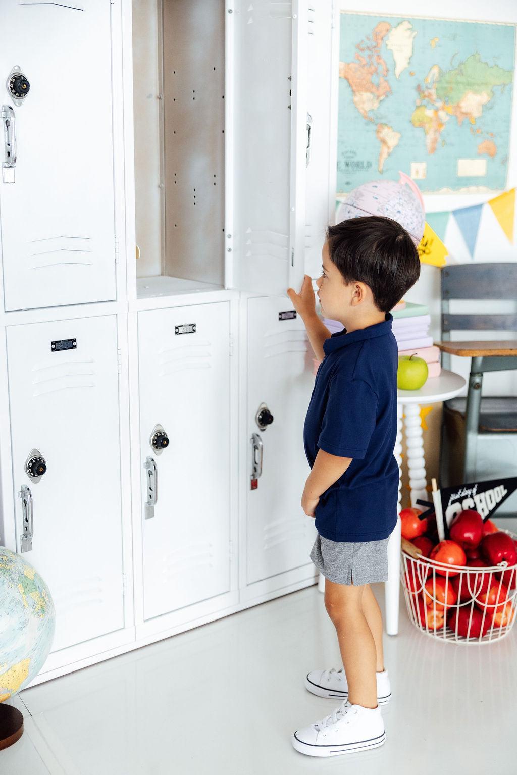 Boys Navy S/S Polo-Mila & Rose ®