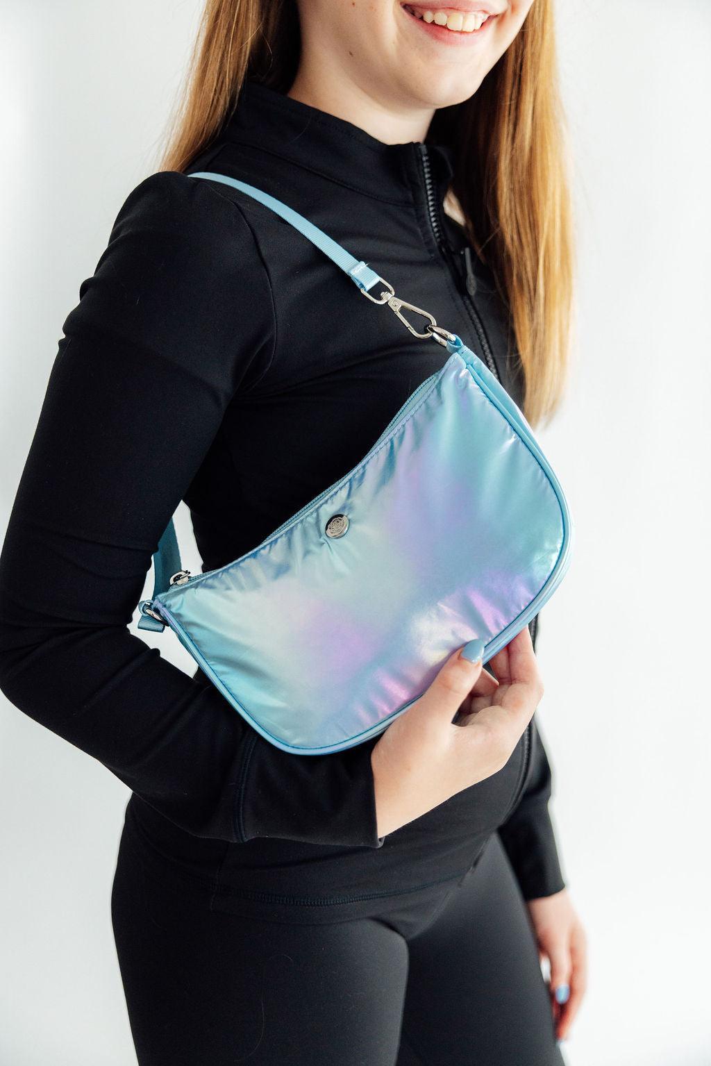 Blue Iridescent Twirl & Go Purse-Mila & Rose ®