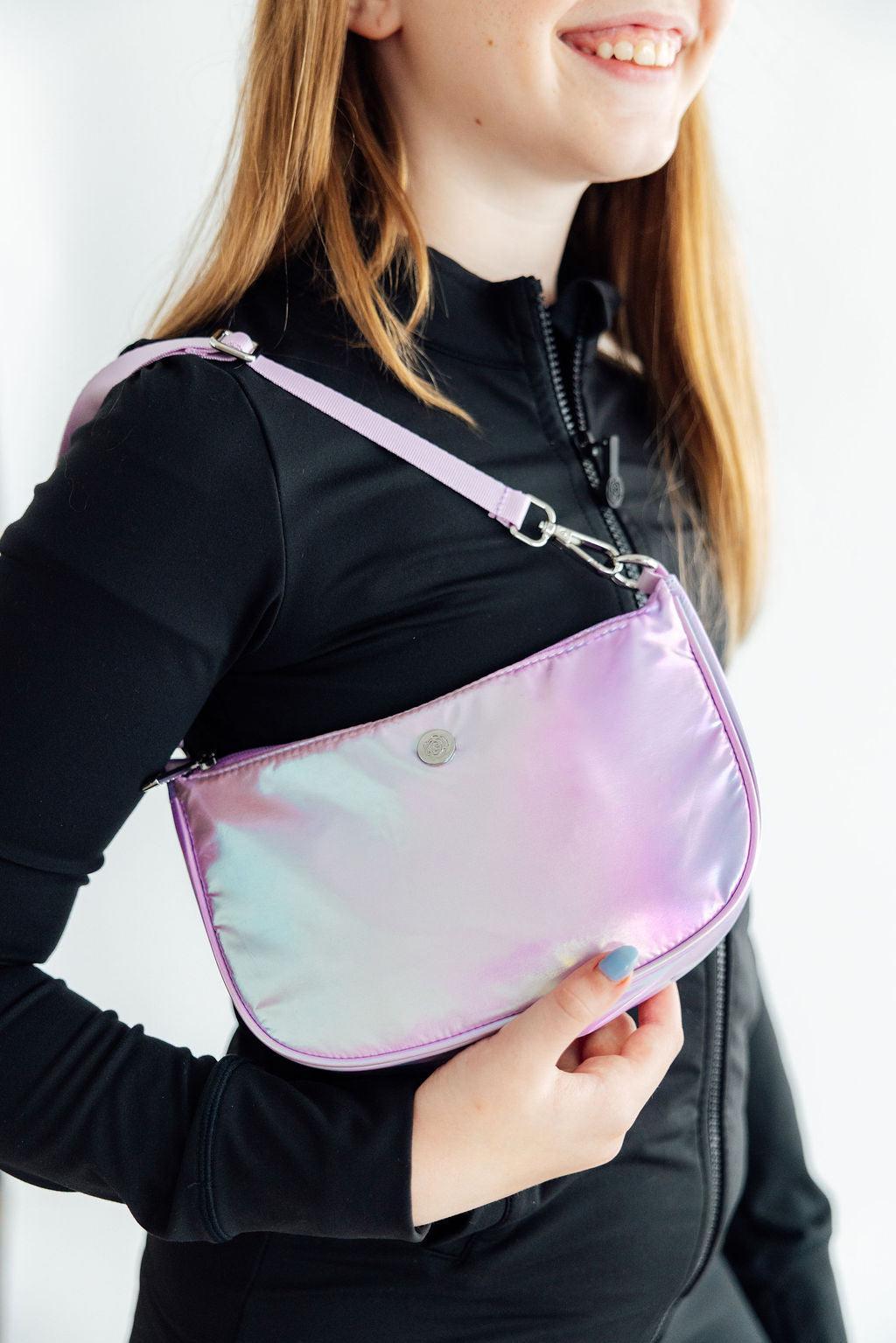 Lilac Iridescent Twirl & Go Purse-Mila & Rose ®