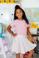 Apple of My Eye Ruffle Twirl Skort-Mila & Rose ®