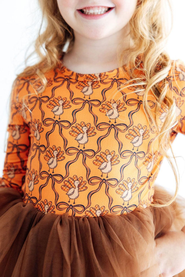 Turkey Trot L/S Tutu Dress-Mila & Rose ®