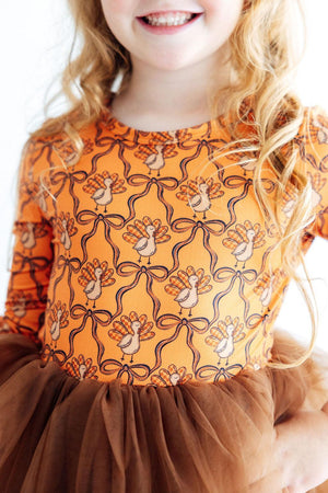 Turkey Trot L/S Tutu Dress-Mila & Rose ®