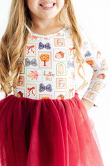 Hello Fall L/S Tutu Dress-Mila & Rose ®