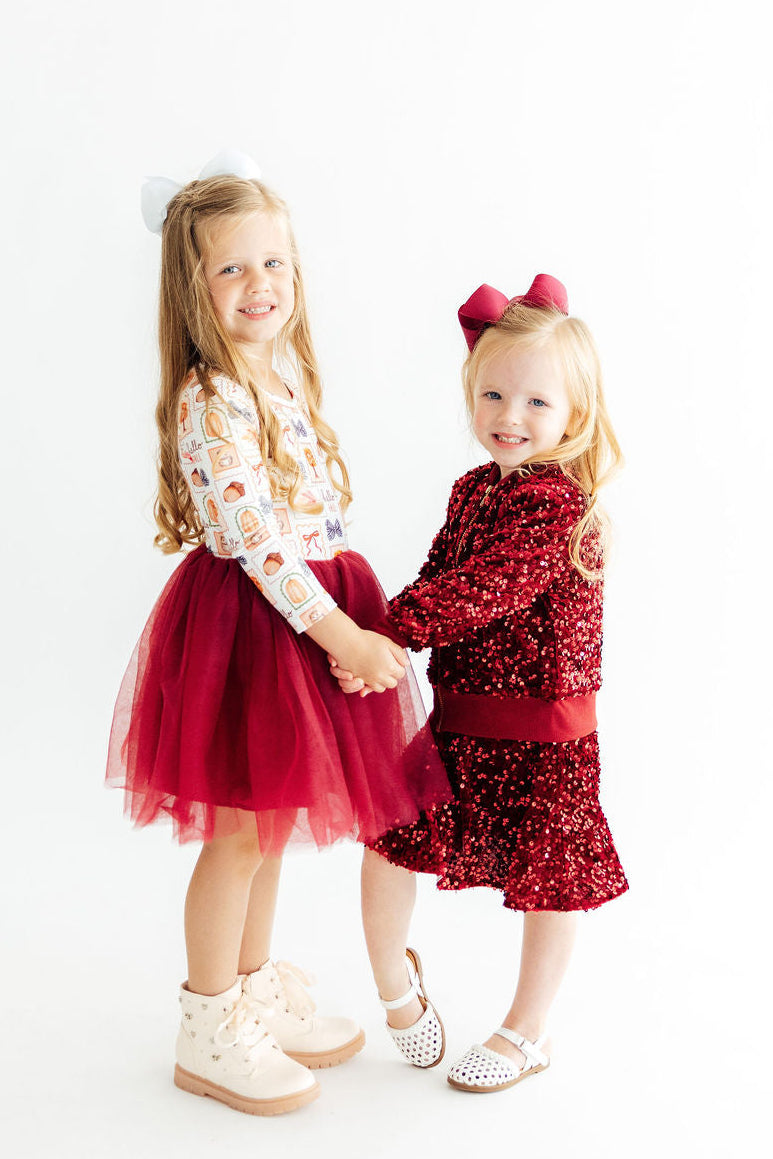 Hello Fall L/S Tutu Dress-Mila & Rose ®