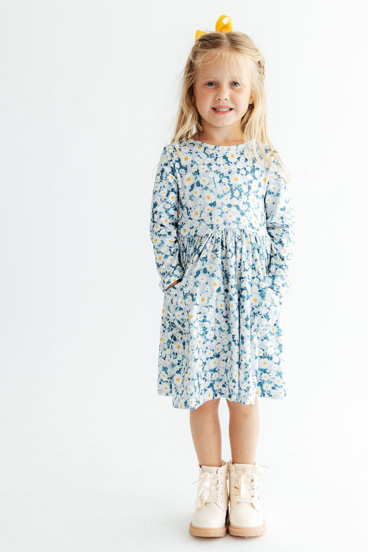 Oopsie Daisy L/S Pocket Twirl Dress-Mila & Rose ®