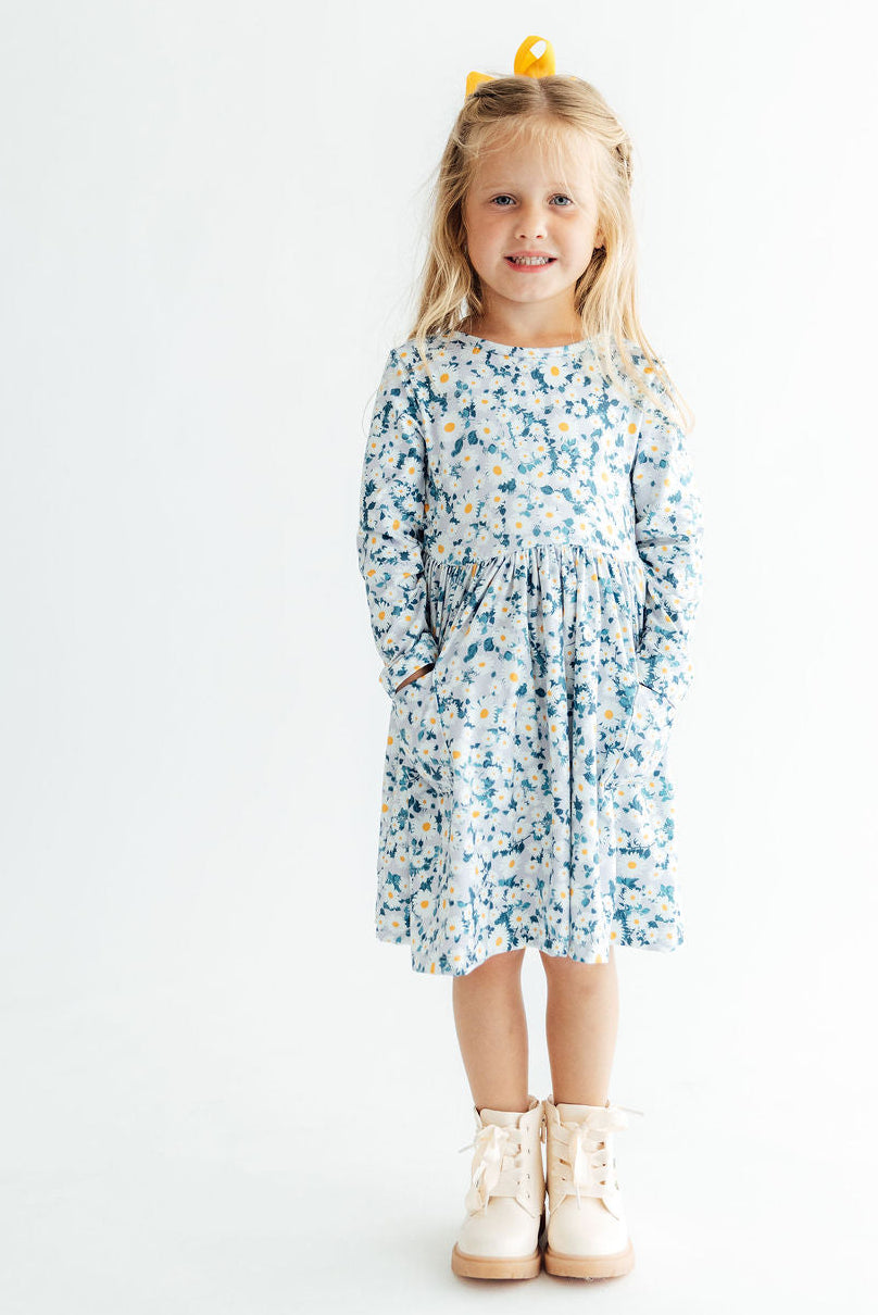Oopsie Daisy L/S Pocket Twirl Dress-Mila & Rose ®