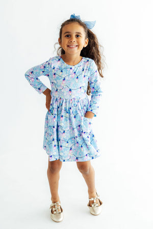 Twinkle Glow L/S Pocket Twirl Dress-Mila & Rose ®