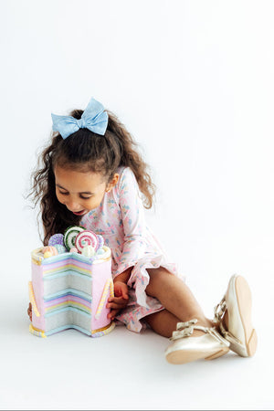 Party Time L/S Ruffle Hem Twirl Dress-Mila & Rose ®