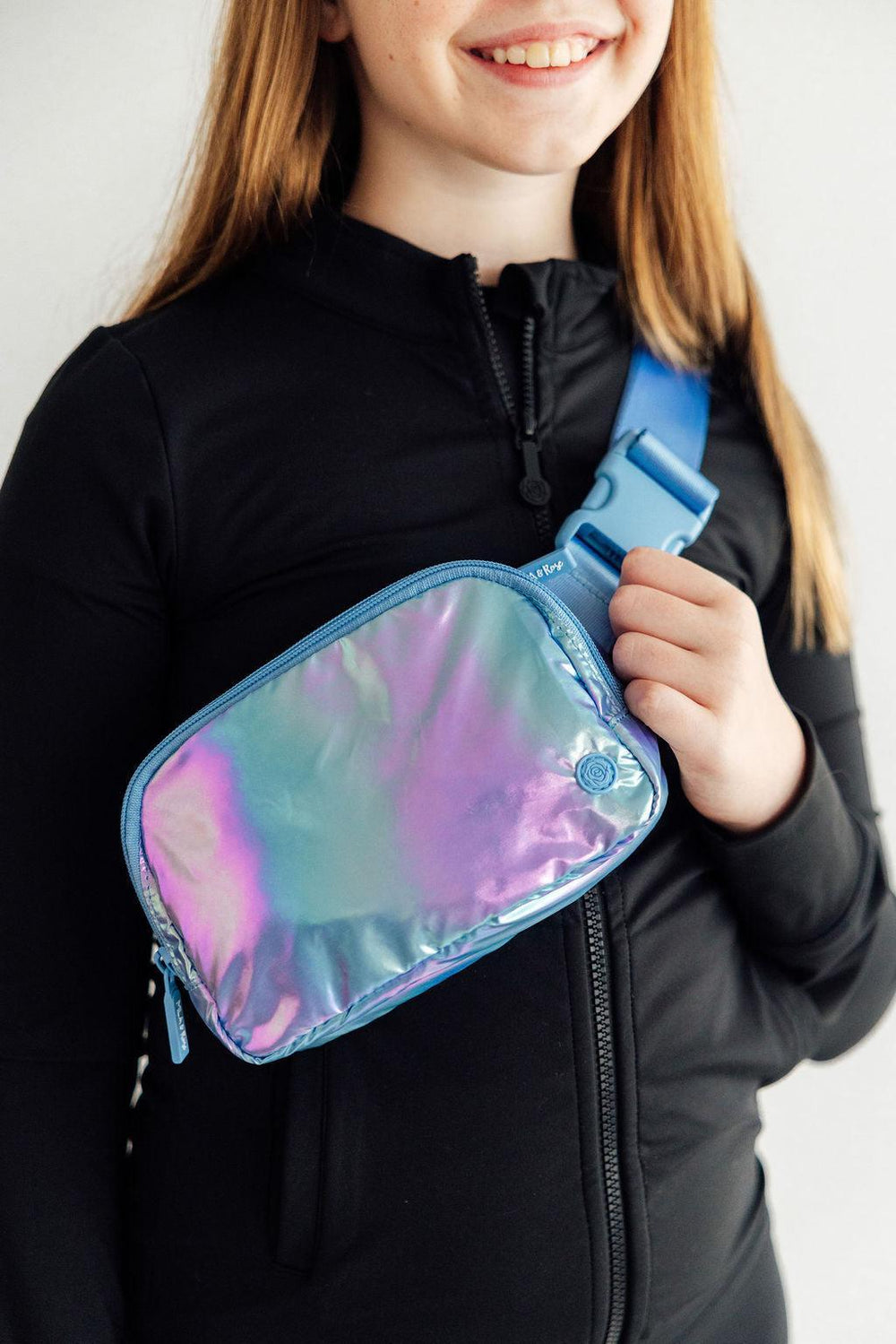 Periwinkle Iridescent Belt Bag-Mila & Rose ®