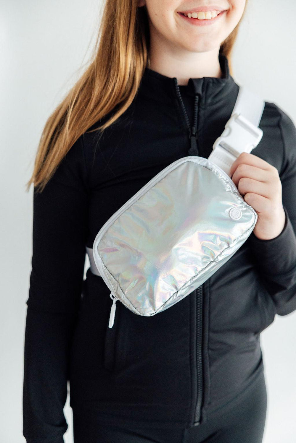 Silver Iridescent Belt Bag-Mila & Rose ®