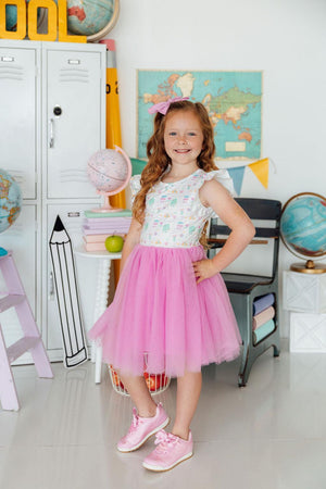 Little Learner Flutter Sleeve Tutu Dress-Mila & Rose ®