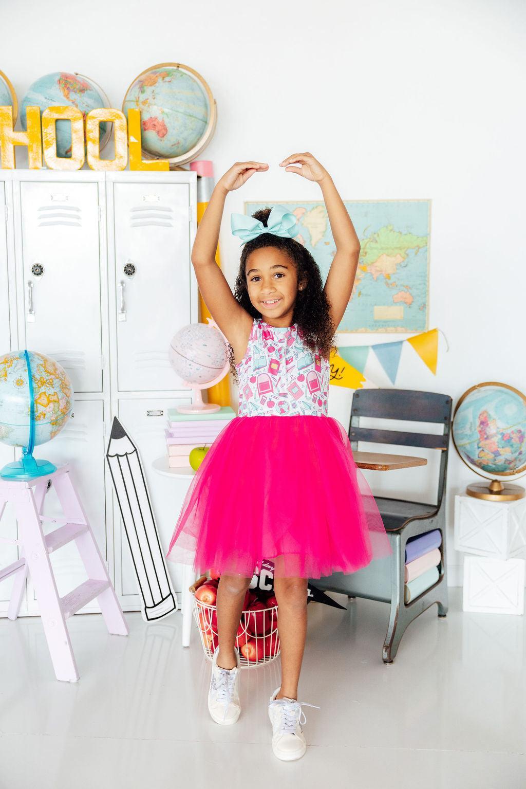 pink long sleeve tutu dress Girls' Pretty In Pink Tutu Dress Size: 4T Toddler By Mila & Rose