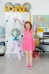 Swirly Whirly L/S Ruffle Tee-Mila & Rose ®