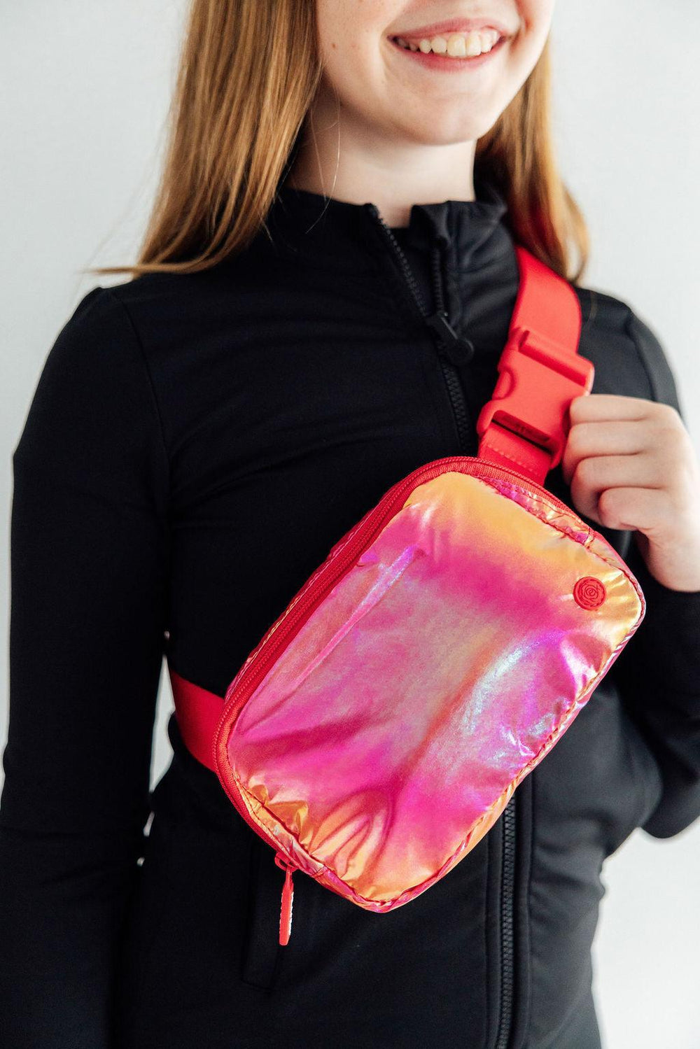 Red Iridescent Belt Bag-Mila & Rose ®