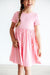 Bubblegum Pink S/S Pocket Twirl Dress-Mila & Rose ®