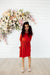 Pumpkin Spice 3/4 Sleeve Pocket Twirl Dress-Mila & Rose ®