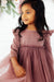 Mauve Shimmer 3/4 Sleeve Tutu Dress-Mila & Rose ®
