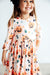 Pumpkin Peekaboo 3/4 Sleeve Pocket Twirl Dress-Mila & Rose ®