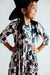 Hocus Purr-cus 3/4 Sleeve Pocket Twirl Dress-Mila & Rose ®