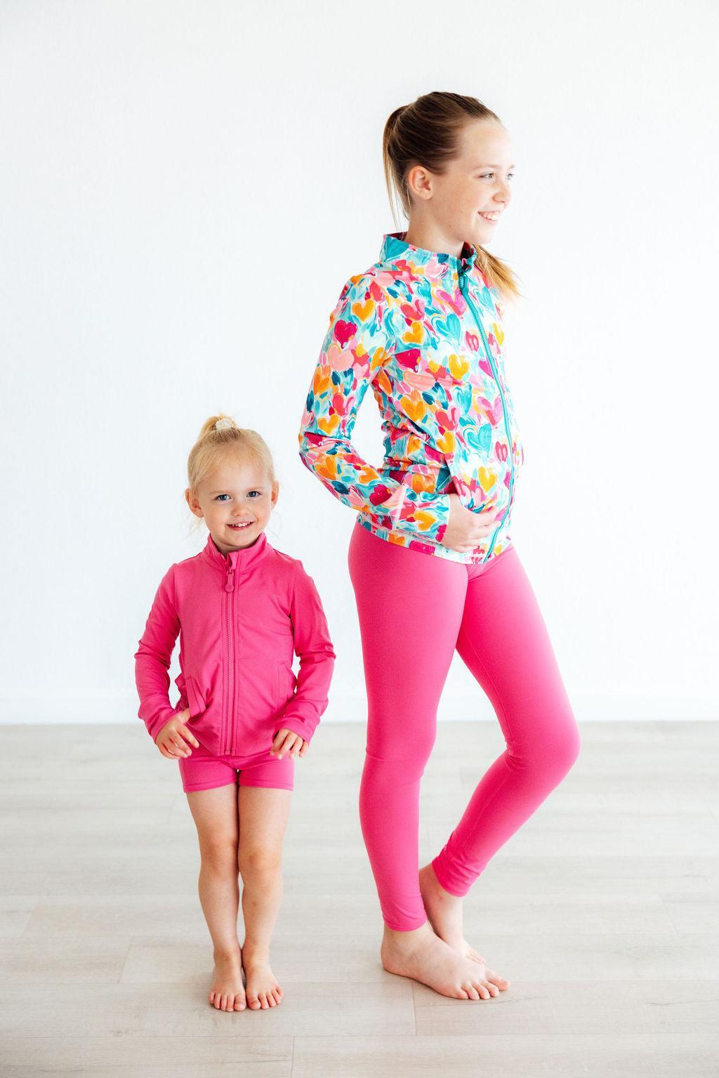 Heart Hustle Full-Zip Ruffle Active Jacket-Mila & Rose ®