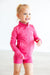 Fuchsia Flash Full-Zip Ruffle Active Jacket-Mila & Rose ®