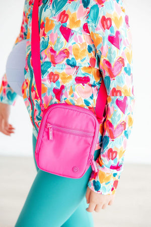 Neon Pink Crossbody Bag-Mila & Rose ®