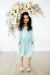 Sage 3/4 Sleeve Pocket Twirl Dress-Mila & Rose ®