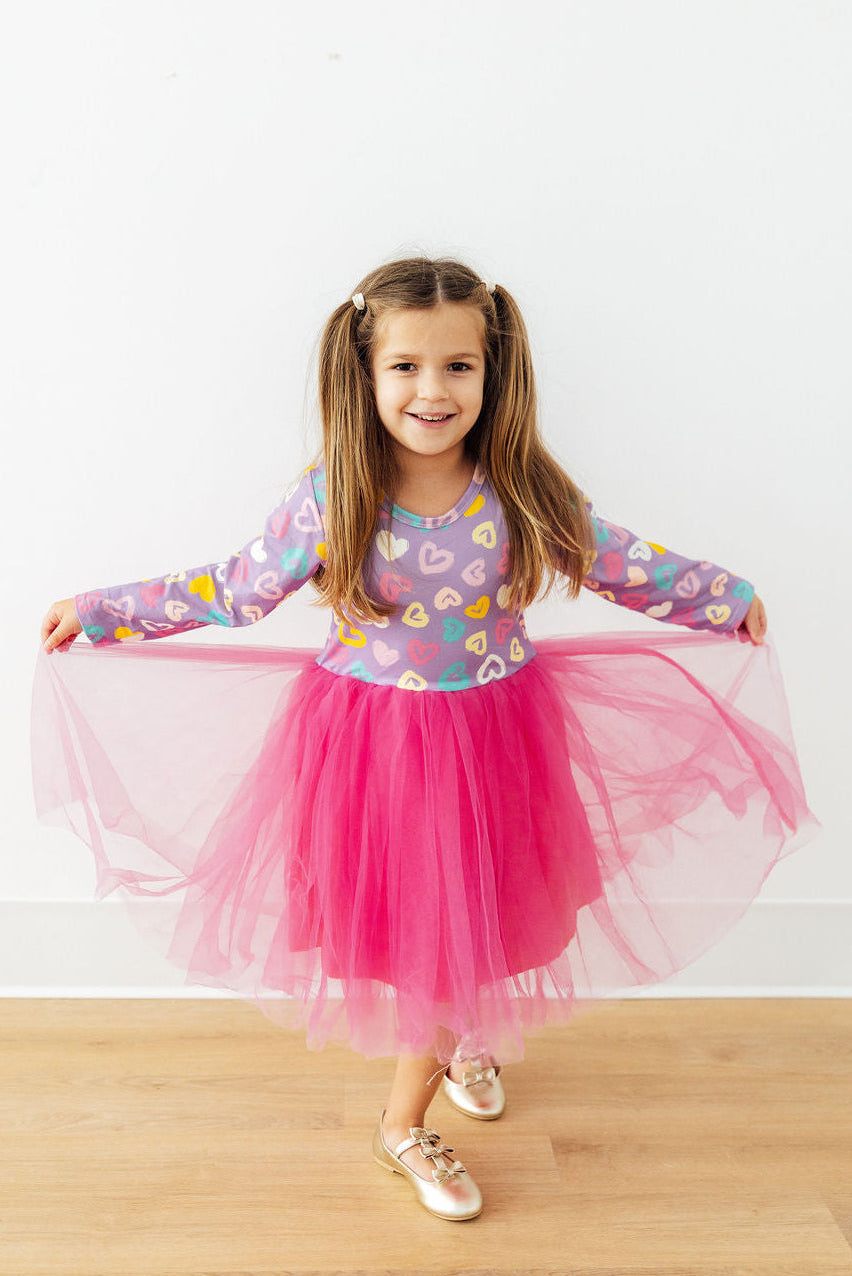 Painted with Love L/S Tutu Dress-Mila & Rose ®