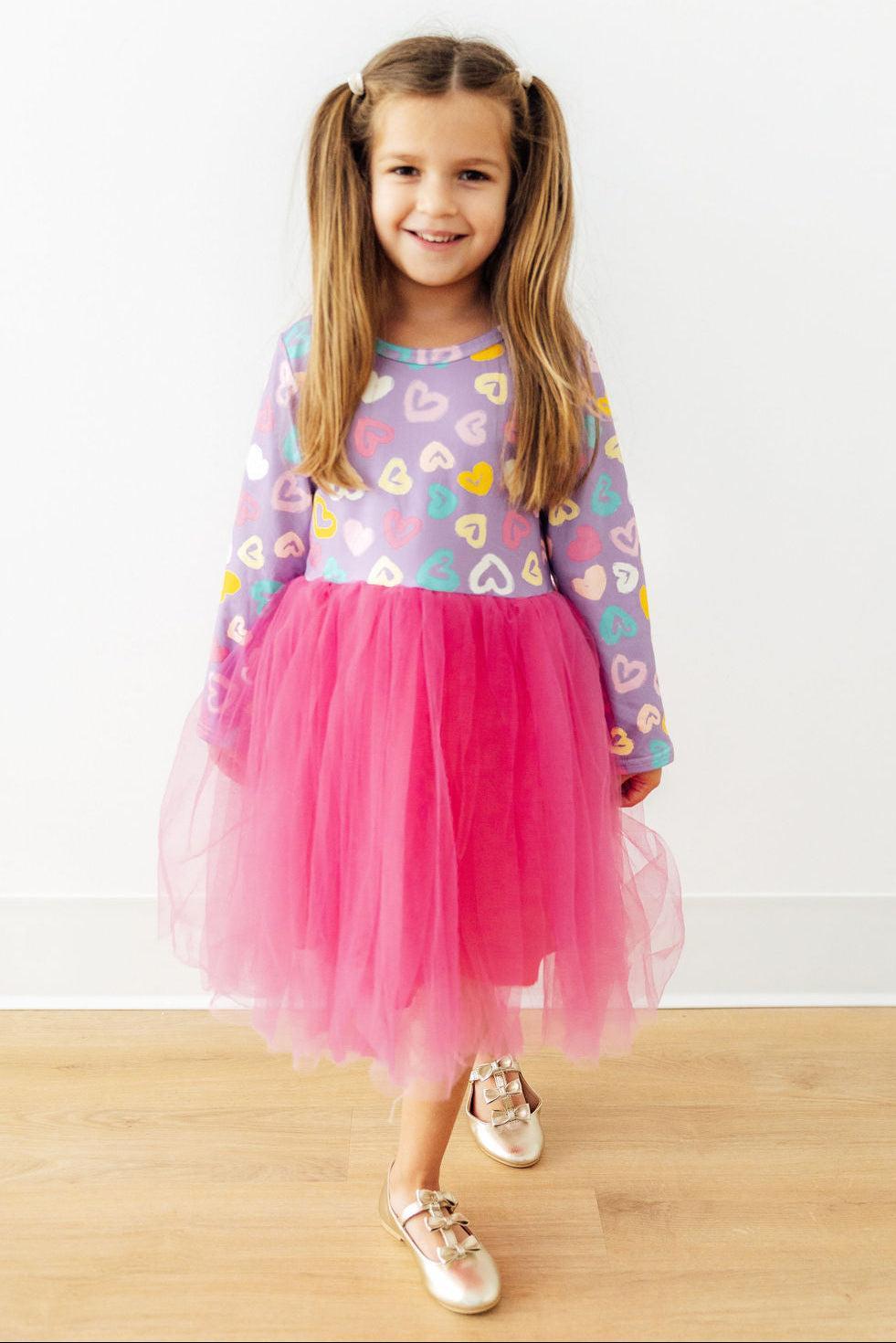 Painted with Love L/S Tutu Dress-Mila & Rose ®