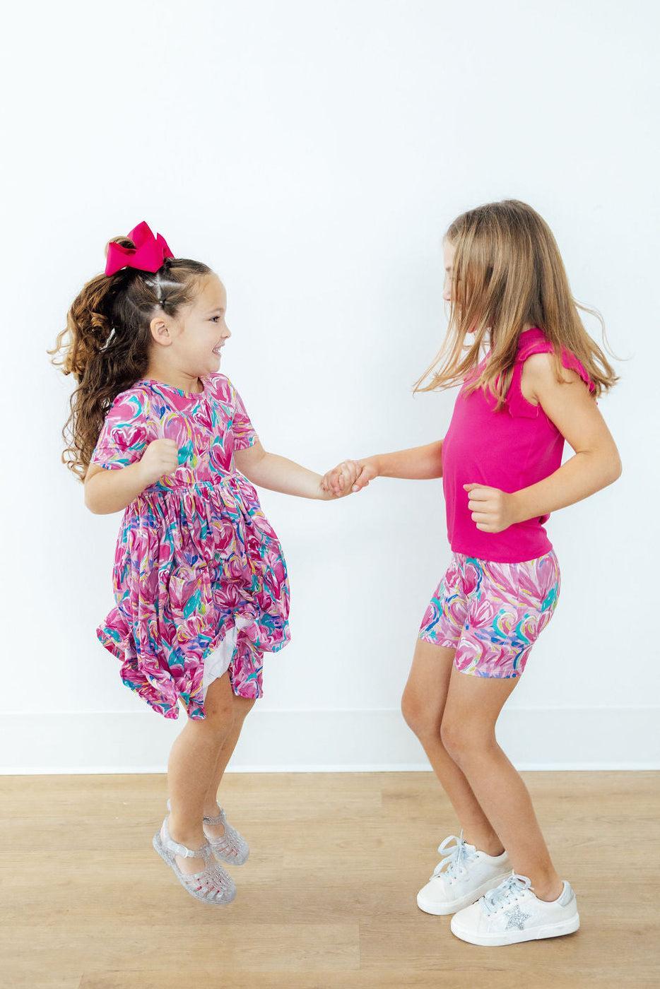 Sweetheart Scribble S/S Pocket Twirl Dress-Mila & Rose ®