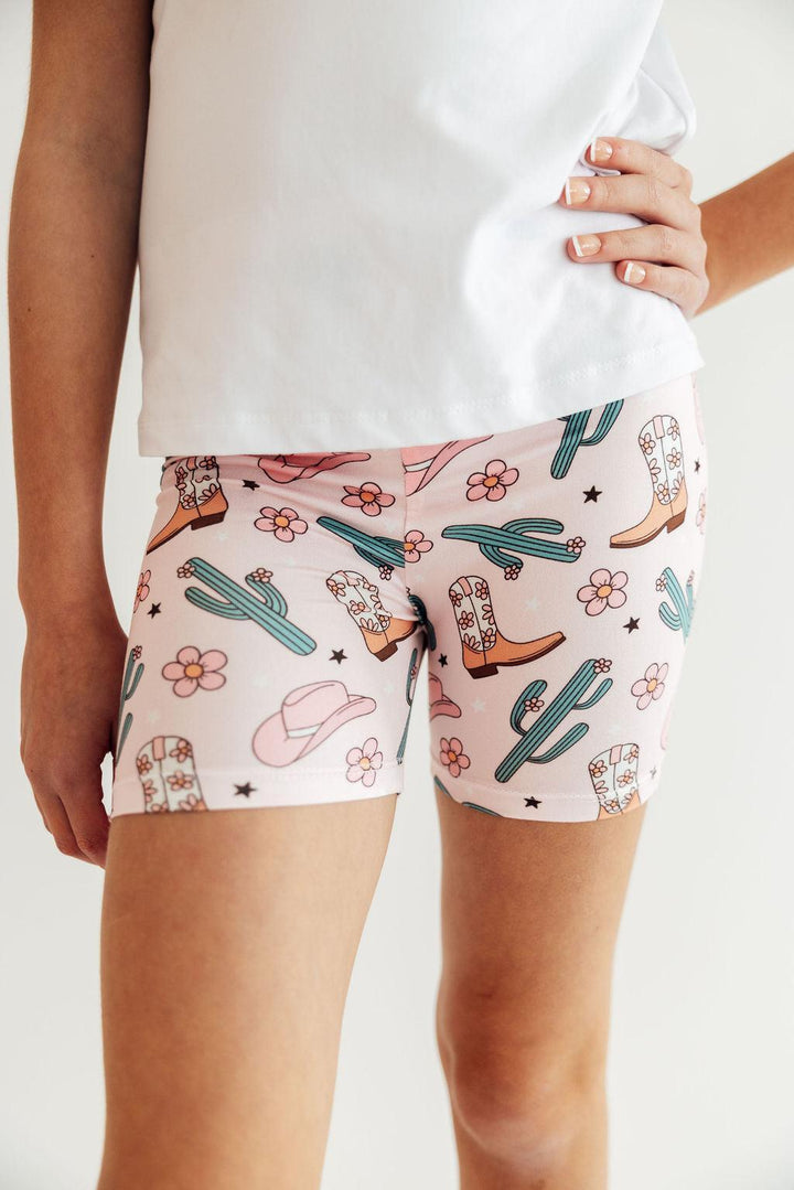Cactus Cowgirl Twirl Shorts-Mila & Rose ®