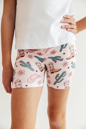 Cactus Cowgirl Twirl Shorts-Mila & Rose ®